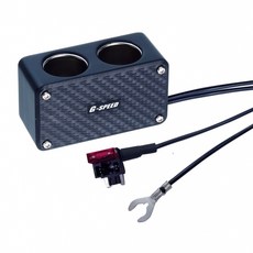 G-SPEED 2孔插座保險絲座配線式 ACN微(低背)型保險絲 點煙器擴充座 PR-24, 1個