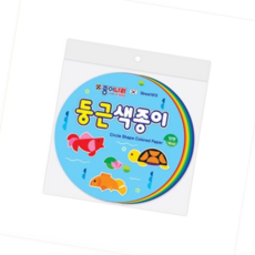 둥근색종이 10cm 10색 100매