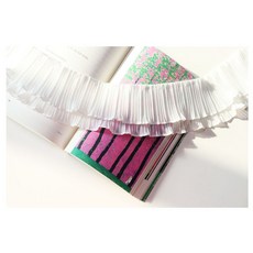 [7가지레이스] 동대문의류부자쟁이 프릴 레이스 수선 길이연장 밑단리폼 천 원단리본 50cm, D, 검정, 1개