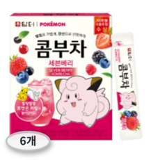 담터 포켓몬 콤부차 세븐베리, 5g, 30개입, 6개
