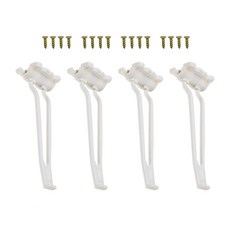 折疊式桌腳 4P 家具 鐵製 模壓桌腳, 白色的