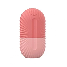 페이셜 아이스 롤러 스킨 케어를위한 실리콘 몰드 여성 뷰티 도구 붓기 감소 얼굴 리프팅 타원형 모양, 06 핑크