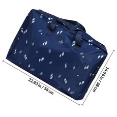 방수 퀼트 보관 가방 천 접이식 정리함 담요 베개 이사용품 수납, 1. Blue