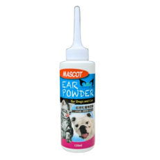 【MASCOT美克】超微粒寵物耳粉120ml - 寵物拔耳毛/潔耳粉, 1個, 【直式寵物鉗】可配合耳粉夾取棉花清潔耳朵