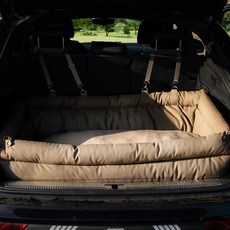 大型犬汽車安全座椅 可摺疊寵物車用床 室內戶外通用 舒適旅行狗窩, 灰色,S:95*42*45cm, 1個