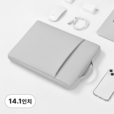 제로필 모서리보호 14인치 16인치 노트북파우치, 1개, 라이트그레이