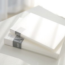 심플 3x4 사진 포켓식 앨범 고급 2개, 소형-화이트-80매