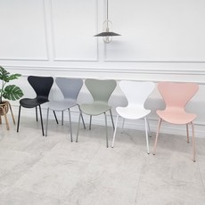 인조가죽 세븐의자 나비 체어 높은 스타킹체어, 1개, 블랙