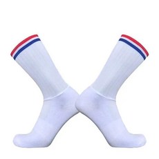 사이클링 여름 통기성 양말 남녀 로드 바이크 미끄럼 방지 실리콘 심리스 에어로, 6. Stripe