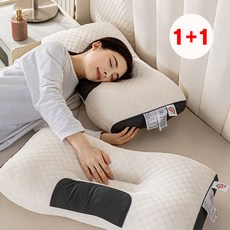 루이벤 1+1 올꿀잠 경추 베개 900g, 2개, 루이벤 경추베개