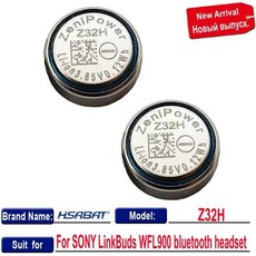 HSABAT 진정한 무선 이어버드 헤드폰용 배터리 소니 호환 버즈 WFL900/ 400mAh Z32H, 2PCS Z32H, 01 2PCS Z32H
