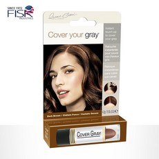 터치-업 스틱 립스틱 타입 새치커버 여성용 USA 직수입 정품, 짙은 갈색, 1개