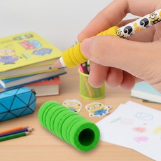 볼펜 그립 펜그립 필기 연필교정기 연필홀더, 1개