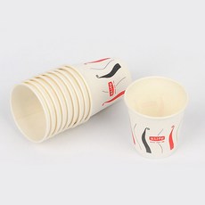 야외 여행 캠핑용 일회용 종이 소주컵 10개