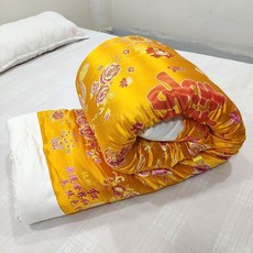 Linding옛날이불 할머니 담요 겨울 옛날 레트로감성 두꺼운 꽃무늬 이불, P(겉면만/솜별도)