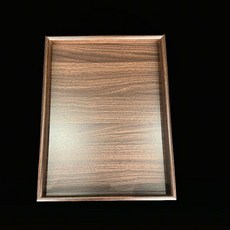復古胡桃木茶盤 長方形木質托盤, 胡桃色,長方形 長10*寬30高3, 1個