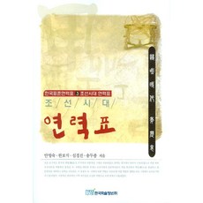 朝鮮時代年曆表, 韓國學術情報, 安英淑 等著