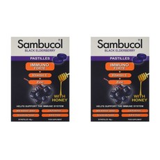 삼부콜 블랙 엘더베리 파스틸레스 허니 파스틸레스, 2개, 20개입