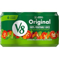 V8 오리지널 100% 베지터블 야채 채소 주스 Vegetable Juice 340ml 6캔, V8 오리지널 100% 베지터블 야채 채소 주스 Veg