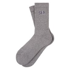 스포티앤리치 골지 자수 양말