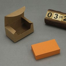 모서리 둥근 손글씨 카드 200장 크마스 제작 입체 감사 축하, 1박스, 직각 카드 오렌지 200장