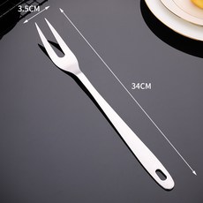 410不銹鋼烹飪鍋鏟勺套裝, 肉叉, 1個