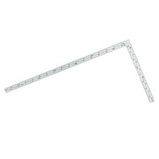 Shinwa 鶴龜 雙面角尺 1尺6寸/50公分 寬薄型 曲尺 木工角尺 34352, 1個