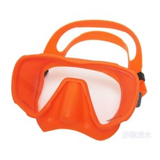 SAEKODIVE M107 彩色膠單面鏡 - 潛水愛好者必備, 橘
