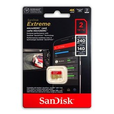 SanDisk Extreme 2TB A2 V30 UHS-I U3 microSDXC GoPro 專用記憶卡, 1個