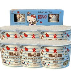 헬로키티 라면 우동 간장맛, 6개