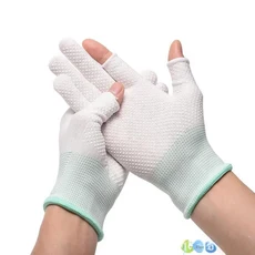 다이빙 장갑 여성용 긴 자외선 차단 특수 손가락 없는 상처 방지 스노클링, 흰색(손목 보호)