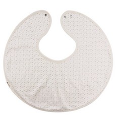 해피코튼 오가닉 똑딱이 엄마턱받이, 브라운스타 블루, 1개