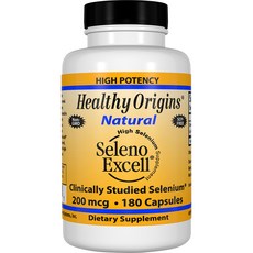 Healthy Origins 無麩質無糖硒膠囊 200mcg, 180顆, 1罐