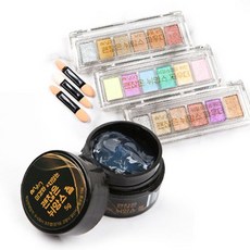 뉘앙스젤1종+파우더3종 4종묶음세트 네일파우더, 1개