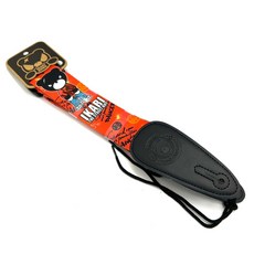 IKARIKUMA 全彩系列 吉他背帶 - 彩繪小黑熊潮流吉他配件, 橘色彩繪 KGS027, 1個