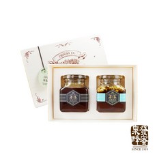 【泉發蜂蜜】花團錦簇禮盒 (原生野花蜜 茉莉蜂蜜醬) 附提袋, 1個