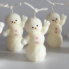 커밍캔들 크리스마스 3단 눈사람 캔들 (선물상자/인테리어 소품), 가든스윗피