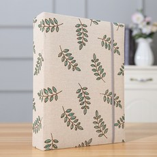 麻布相簿 4x6 200張 簡約插頁式家庭相本 橫版相片收納冊 寶寶成長紀念冊 隔日達, 小綠葉