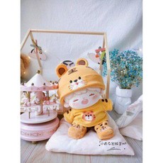 20cm 무속성 인형 망토 인형옷 솜인형옷 아이돌 솜인형 시리즈 정상체 솜깅이 크리스마스, 15cm, 호랑이는강하다