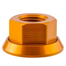 자전거 M10 허브 너트는 뒷바퀴 잠금 나사 앞에 플랜지가 붙습니다. 자전거 바퀴 축 너트