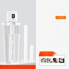 차량용 미니 무선 공기 소형 탁상용 충전식 학생용, 1900mAh 900mL식품등급PC병, 기본 모델명/품번