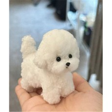 강아지 인형 만들기 DIY 패키지 키트 모루 수공예 친구선물 키링 귀여운 소품, 브라운 강아지, 1개, 여아