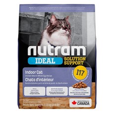 nutram 成貓用 I17 專業理想系列 室內化毛貓糧, 1袋, 1.13kg, 雞肉 + 燕麥