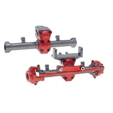 CODA RACING 알루미늄 전면 및 후면 브릿지 디프 하우징 커버 스티어링 너클 서보 마운트 AXIAL 1/24 SCX24 AXI0001 AXI0002 AXI0005 AXI, CODA RACING 알루미늄 전면 및 후면 브릿지 디