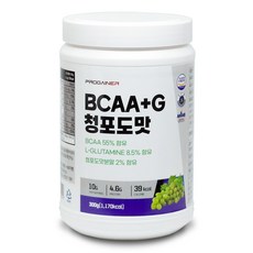프로게이너 BCAA+G 청포도맛 아미노산 글루타민, 300g, 1개
