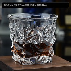 金像威士忌杯洋酒杯高腳杯高級感玻璃啤酒杯網紅家用杯子套裝, 1個