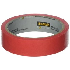 스카치 Scotch Brand Expressions 마스킹 테이프 0.94인치 x 20야드 프라이머리 레드 (MMM3437PRD), 스카치 Scotch Brand Expressions 마