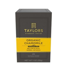 Taylors of Harrogate 레몬 & 생강 허브 티 개별 포장된 백 100개 (1팩) 클렌징 상쾌한 및 시트러스 카페인 프리 뜨겁거나 차갑게 즐기기 티백, 1