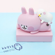 原色小舖 卡納赫拉立體公仔章 台灣正版授權 可愛卡通印章 手帳裝飾 禮品包裝, 1個, B款 - 就愛賴著你（趴姿）