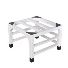 세탁기랙 높이조절 받침대 흔들림방지 물빠짐 지지대, 화이트 50x50x40cm, 1개